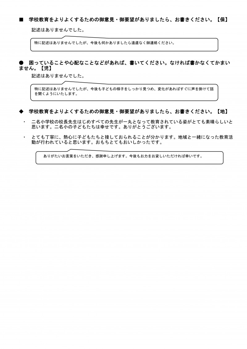学校評価集計（後期） R07-14